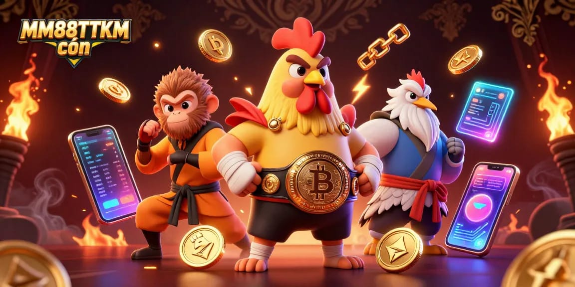 Experience MM88TTKM còn with vibrant gaming elements and dynamic characters in an engaging casino scene.