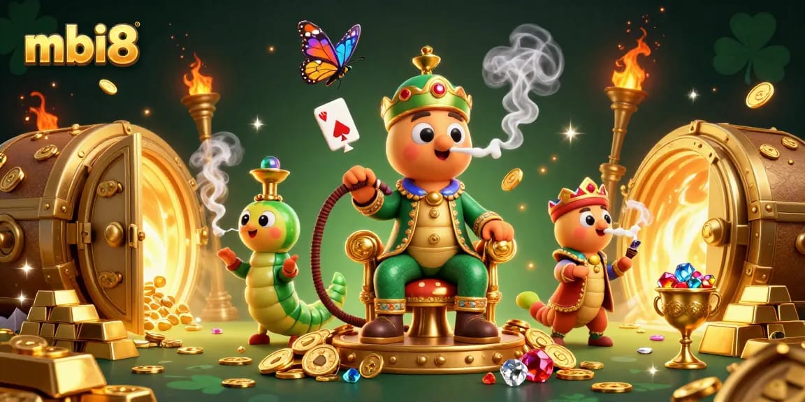 Join the gaming action at mbi8 with vibrant slots and live casino excitement in an enchanting illustration.