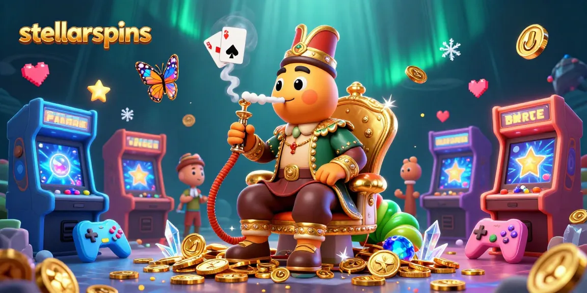 Engage with stellarspins, a vibrant 3D casino scene featuring unique gaming elements and characters.